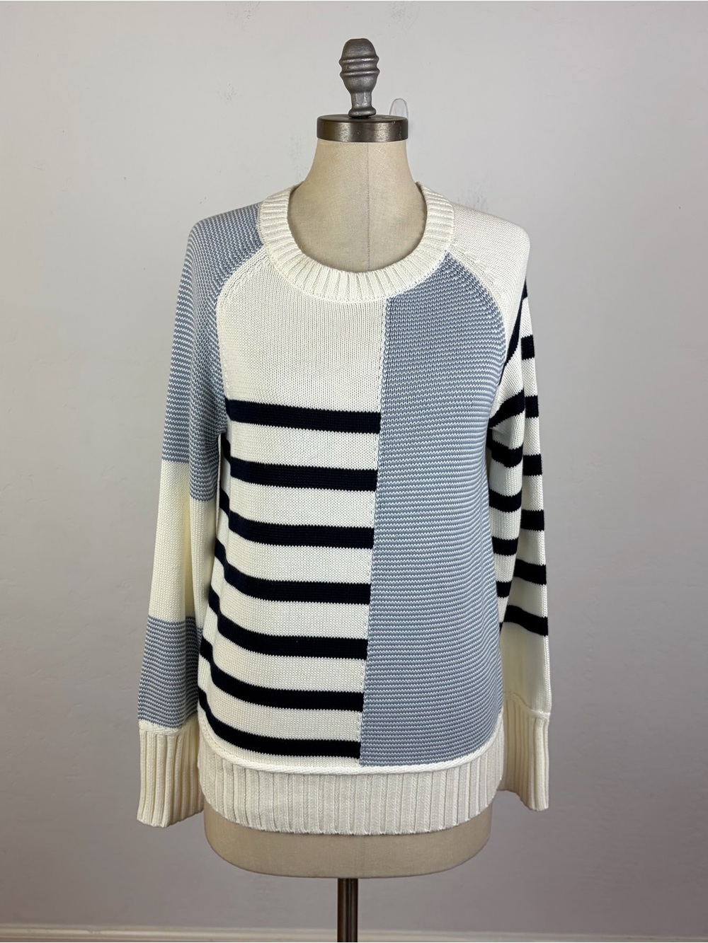 Hem & Thread Stripe Knit Sweater